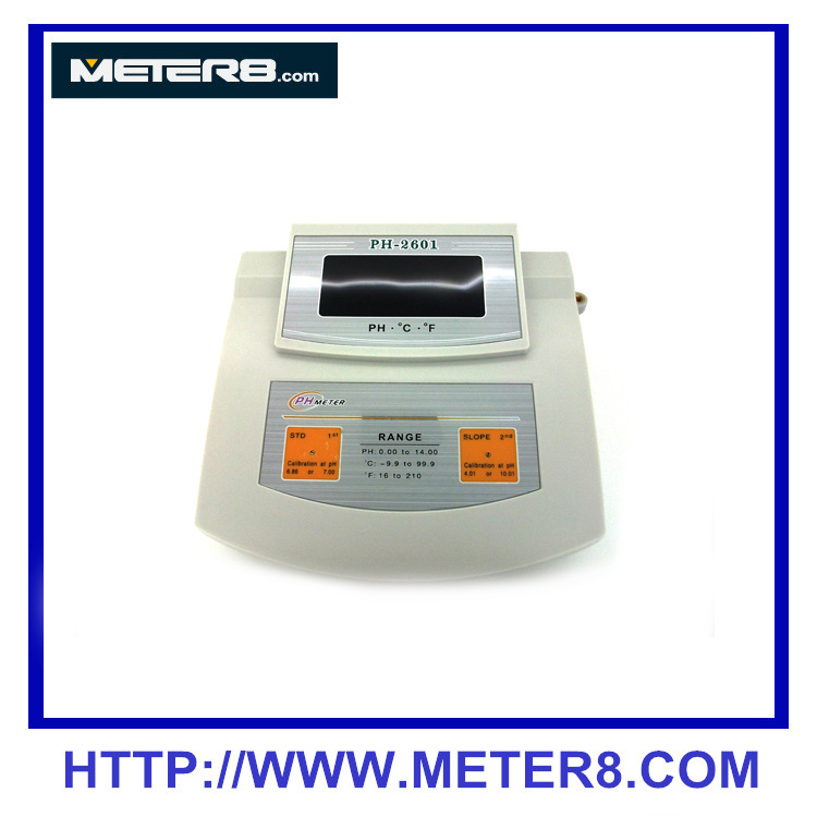 PH-2601 Medidor de bancada PH, fabricante de medidores de pH digital