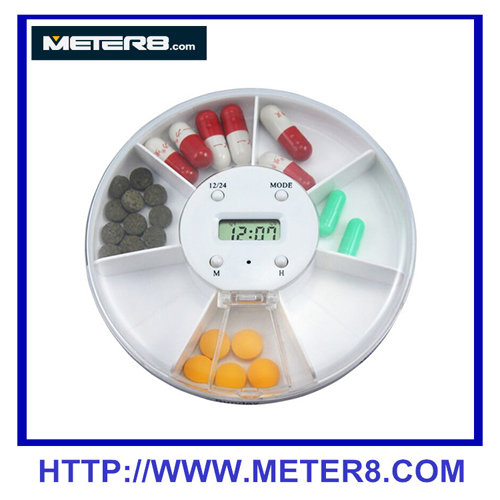Recipiente de comprimidos TX2092B 7-compartimentos con Hora y Alarma