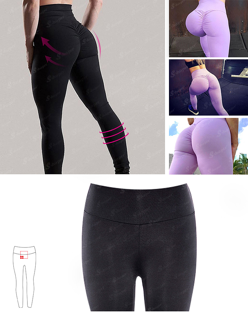 U0504-WU0590-Butt-Lift-Leggings_02_China butt lifting pants factoryomen-Ultra-Sweat-Short_02_China Women Sweat Short supplier