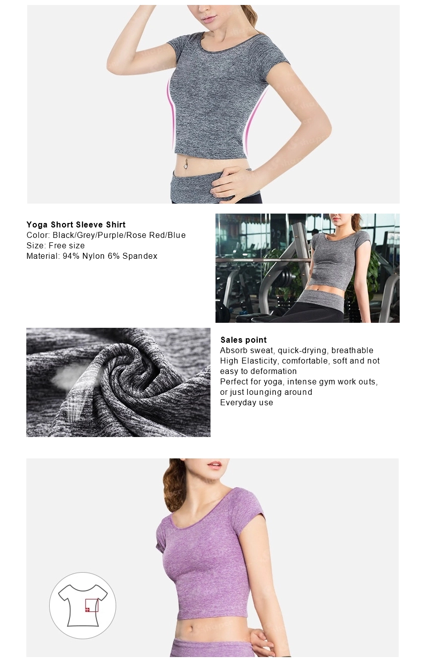 Yoga Short Sleevae Shirt Manufacturer_02