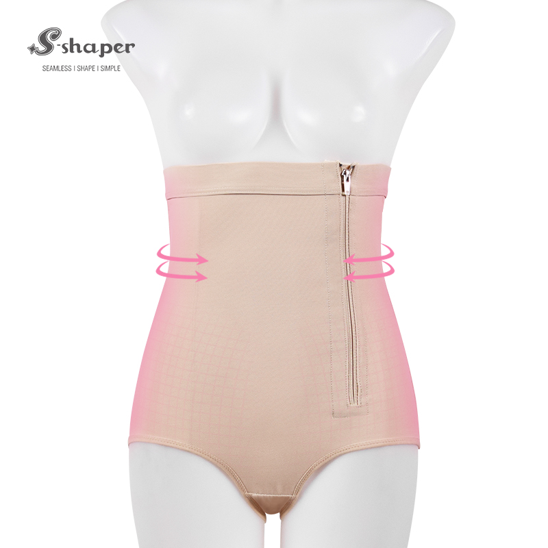 High Waist Briefer with Side Zip Supplier