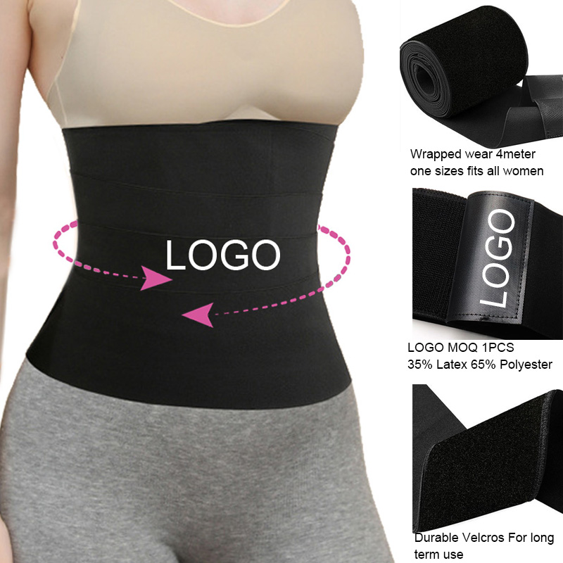 Waist Trainer for Women Tummy Wrap Waist Trimmer Belt Slimming Body Shaper Plus Size