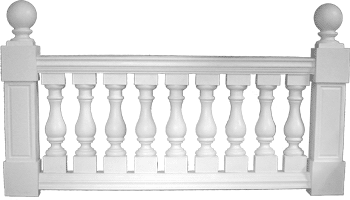 China polyurethane balustrade manufacturer exterior railing decorative balusters for sale