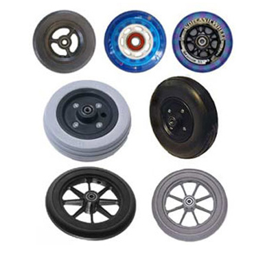 竞争力的价格的中国品牌旅行箱轮子橡胶发泡填充轮实心橡胶玩具车轮