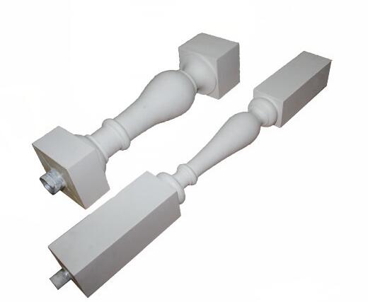 Custom PU foam railings, PU building decorative railings, polyurethane wood railing