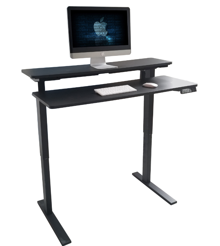 Double decker electric Height Adjustable Desk Sit Stand Desk