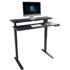China Double decker electric Height Adjustable Desk Sit Stand Desk manufacturer