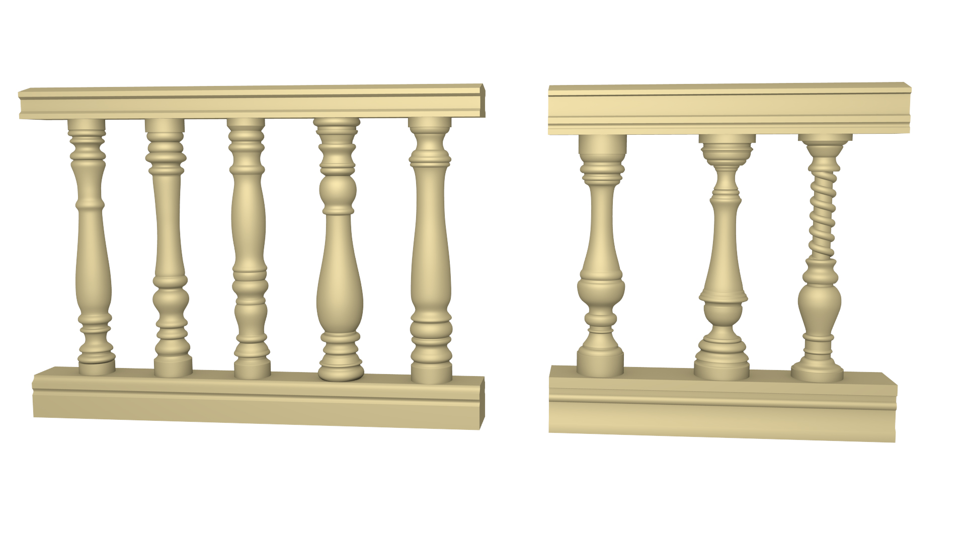 Durable preuve humide polyuréthane de haute qualité décorative moulage de pilier Round Capital et la base balustrade romain