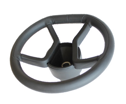 roda resistentes direção PU de alta qualidade deslizamento, PU volante de corrida, volante de poliuretano auto-esfola
