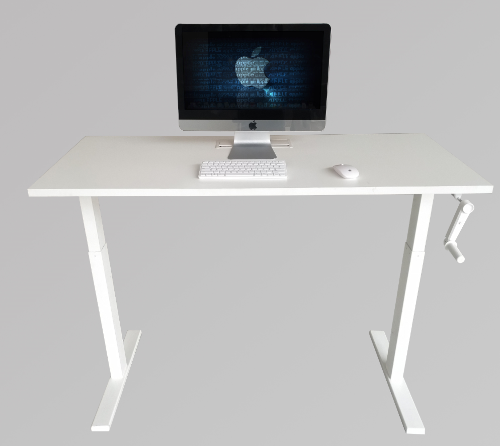 Manual Crank Height Adjustable Table Sit-Stand Desk