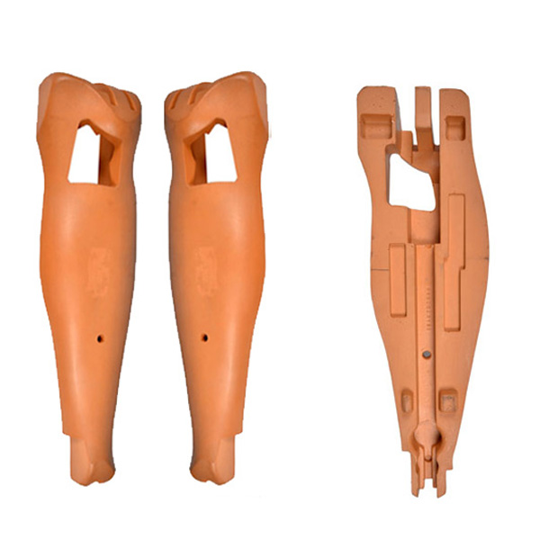 Medical leg model China PU foam casting suppliers, PU foam model legs, polyurethane self skinning material model legs