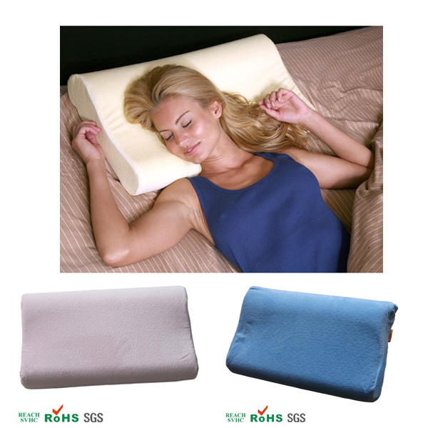 Almohadas de espuma de memoria PU almohada de cama almohadas de rebote lento viscoelástica de poliuretano PU