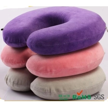 China PU semi-circular pillow, PU slow rebound neck Zhenxin, polyurethane memory foam U-pillow manufacturer