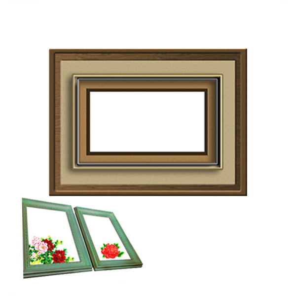 Marco de madera PU, poliuretano joyería gabinete marco, vitrinas marco poliuretano