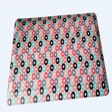 China Non-slip mat in leather with PVC coating and print manufacturer