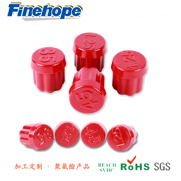 Spina per manubri in poliuretano - Spina per tubo circolare elastico in PU - Spina rossa digitale in PU - Impianto di produzione di prodotti in poliuretano cinese