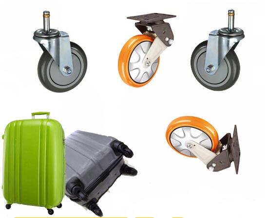 Roues fournisseurs de résine de polyuréthane de coulée valise, sacs personnalisés PU roues, roues en polyuréthane bagages