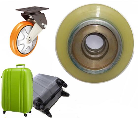 Fabricante de espuma de poliuretano ruedas de poliuretano, ruedas de equipaje de poliuretano, ruedas de PU visten