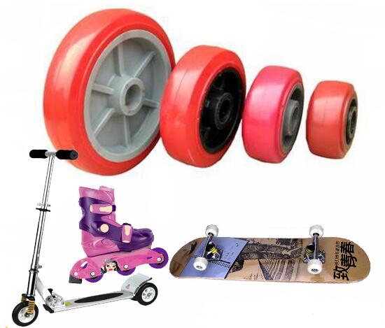 Polyurethaanschuim fabrikant skate wielen, aangepaste verwerking skateboard wielen