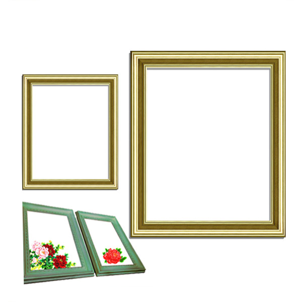 Polyurethaan kader vitrines, PU houten frame, polyurethaan vierkant frame