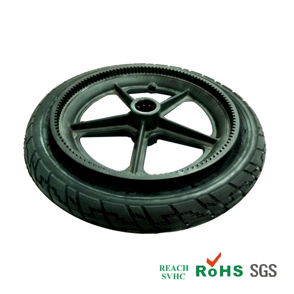 中国では中国のサプライヤー、PUソリッドタイヤ工場、中国で作られたポリウレタン充填されたタイヤ、PUソリッドタイヤの充填を充填スクーター用タイヤ