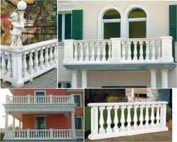 balusters and railing, light raiing and balusters, balustrade for decorative, PU railing