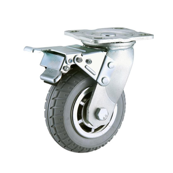 lanceur roues solides de la Chine usine, solide roue pneumatique d'uréthane, le fabricant de pneus indurstry solide