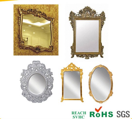 polyurethane mirror frame, wood frames, cheap mirror frames, pu mirror frame