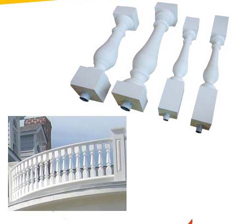 balustres escompte de fer, l'aluminium balustres de pont rabais, des escaliers et des balustrades personnalisés, rond rampe d'escalier