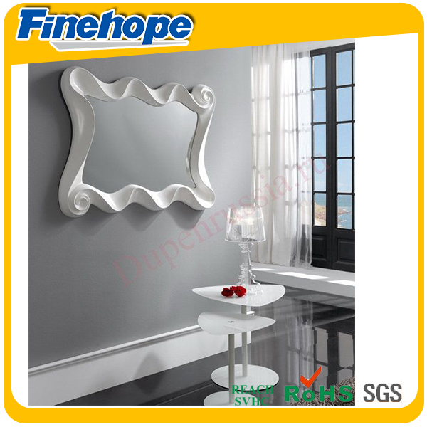 mirror photo frame,polyurethane mirror frame,mirror picture frame,white foam frame, decorative frame