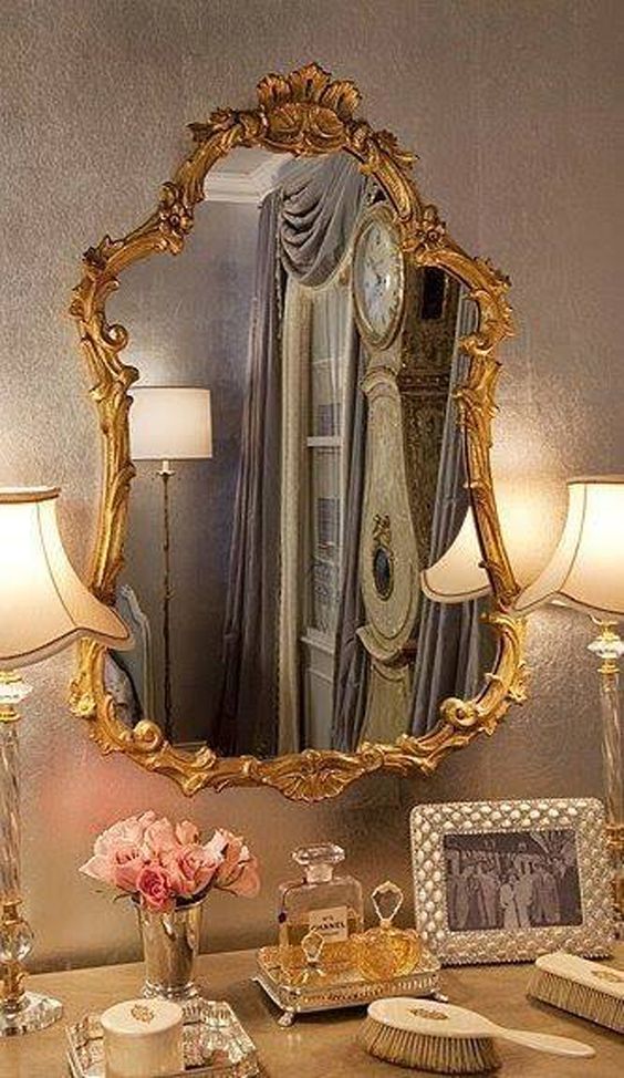 Зеркальная рамка изображения, зеркальная рама ABS, зеркальное отражение в имитации деревянного каркаса, овал зеркальной рамы, алюминиевая рама для зеркала