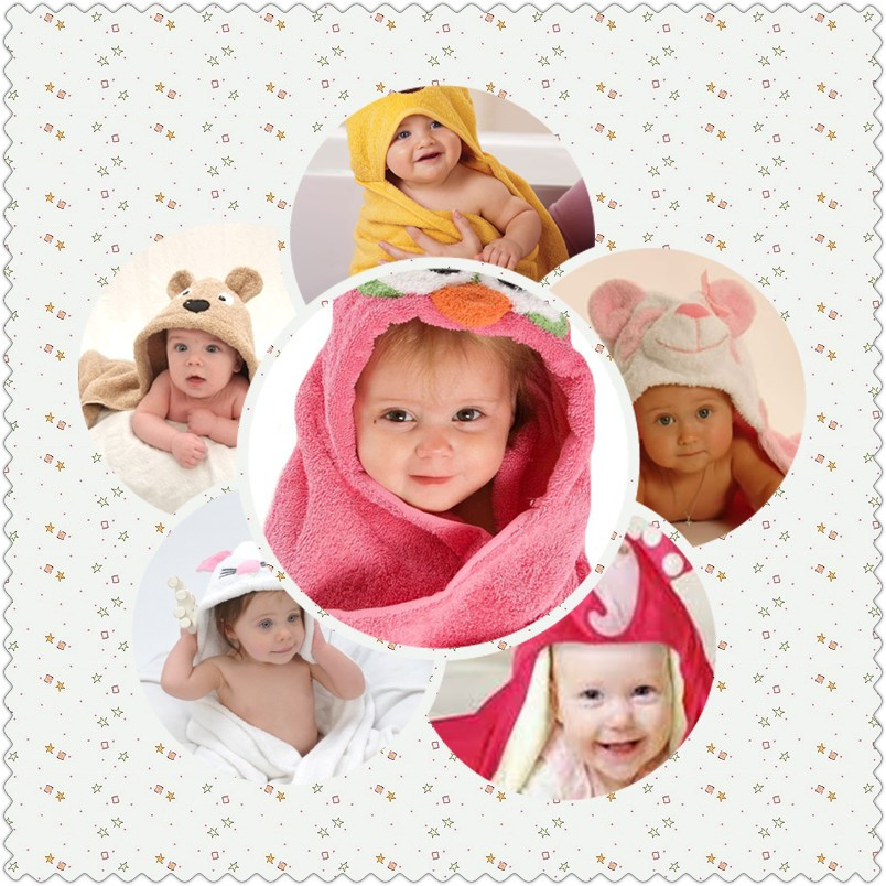 animal shape baby hooded towel