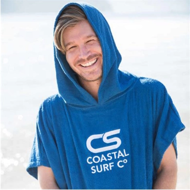 00% Cotton or Microfiber Surf Beach Hooded Poncho Towel