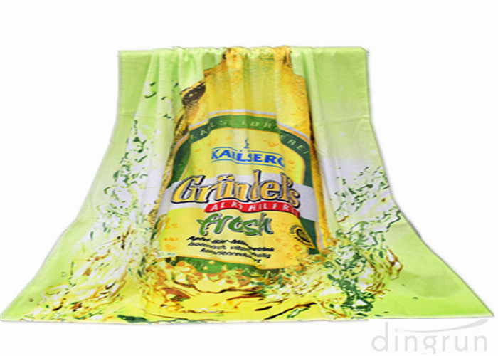 100% Cotton Velour Beer Printed Promotion Beach Towels 75*150cm