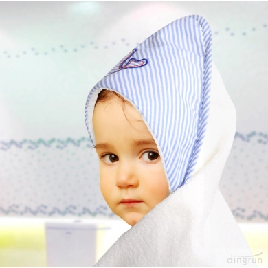 100% cotton baby hooded bath towels