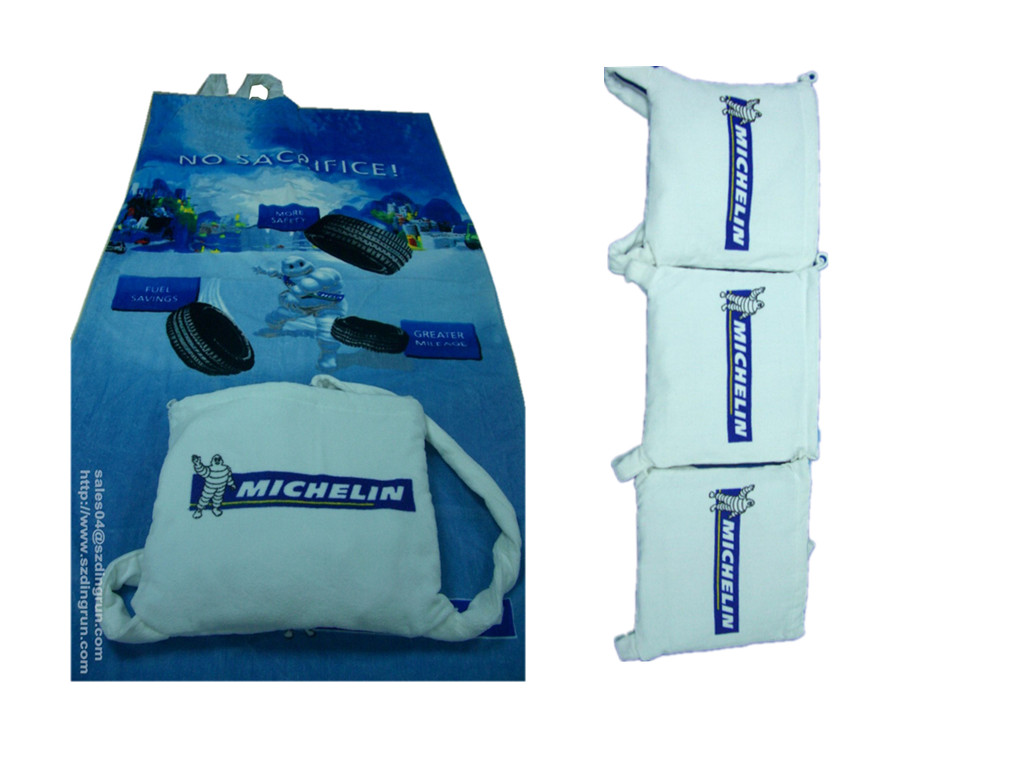 綿100％の高品質の特殊掻きベロア反応性プリントビーチバッグ