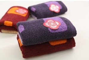 100% cotton soft  jacquard towels
