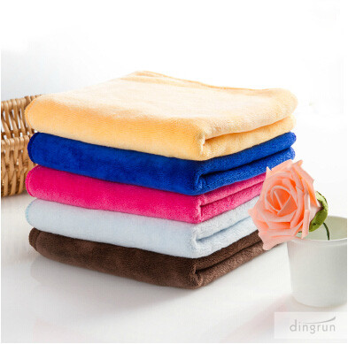 100％纯棉加厚纯色超细纤维面巾