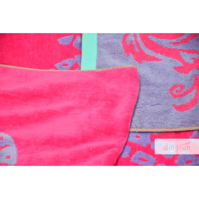 2015 100 Cotton Yarn Dyed Jacquard Velour Beach Cotton Hotel Bath Towel