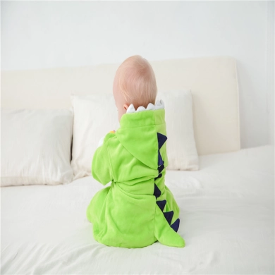 Breathable Baby Hooded Bathrobe Animal Bathrobe Newborn Hooded Towel Cute Bath Towel