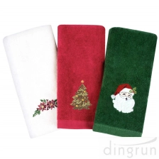 Китай Рождественские полотенца для рук 100% чистые хлопковые кухонные полотенца производителя