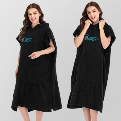 Cotton Surf Wetsuit Beach Changing Poncho Towel