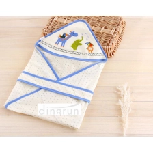 中国 舒适的定制婴儿报巾用于淋浴带有动物图案设计 80 * 80 厘米 制造商