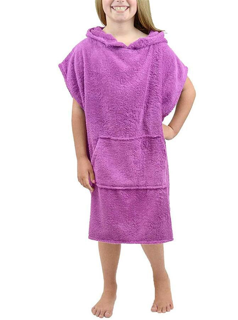 Custom Surf Microfiber Hooded Poncho Beach Towels for Kids Hooded Towel for Teen