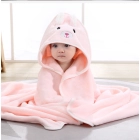 China Flannel Animal Microfiber Baby Bath Towel Hooded Beach Towel Kids Newborn Blanket manufacturer