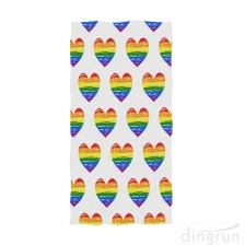 China Homosexual Love Rainbow Hand Towels Gay Pride Bath Bathroom Shower Towels manufacturer