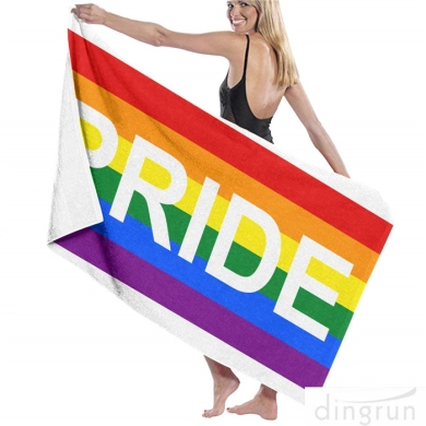 同性恋爱彩虹手巾同性恋自豪浴室浴室淋浴毛巾