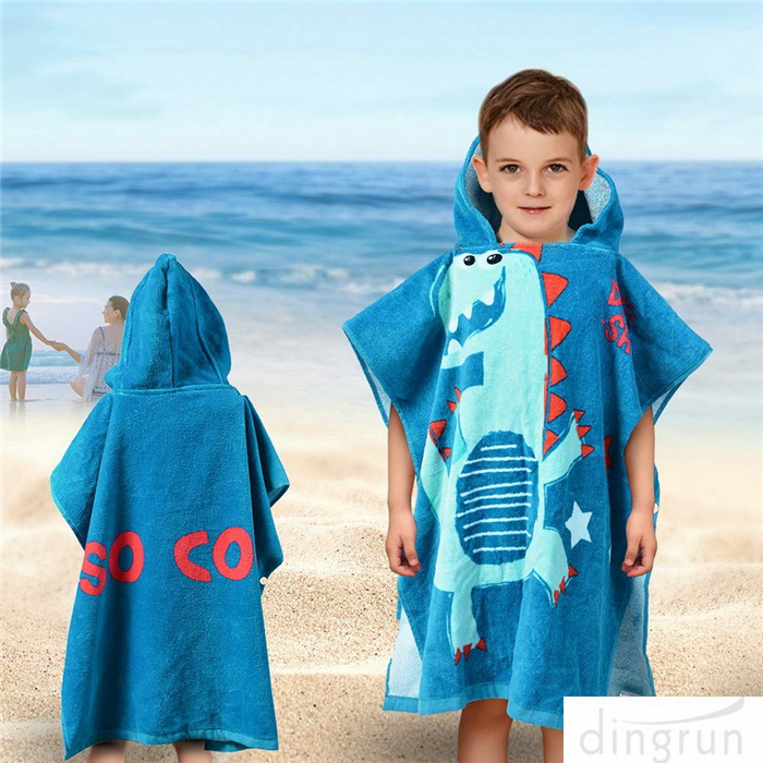 Toalhas de praia com capuz para crianças