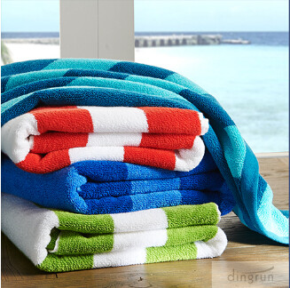Υπερμεγέθη 100% βαμβάκι φθηνά εξατομικευμένη πετσέτα παραλίας