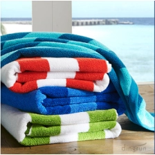 China Oversized 100% algodão barato toalha de praia personalizado fabricante